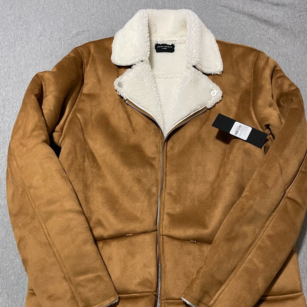 Saint Morta “Renegade Sherpa Biker Jacket”